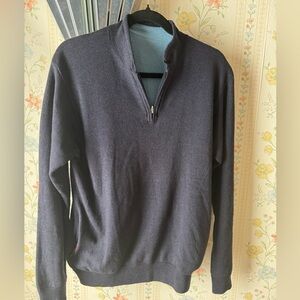 Shanghai Tang reversible cashmere and silk sweater